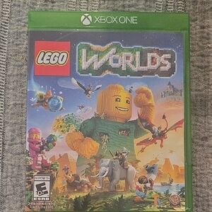 LEGO Worlds Xbox One Game - Green and Multicolor Cover